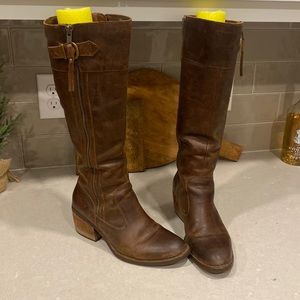 Women’s Born Brown Leather Tall Boots
